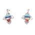 Multicolor Jewelry Silver Southwest Post Dangle Earrings AX95425