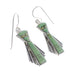 Turquoise Inlay Authentic Sterling Silver Hook Dangle Earrings AX95695