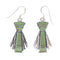 Turquoise Authentic Sterling Silver Hook Dangle Earrings AX95698