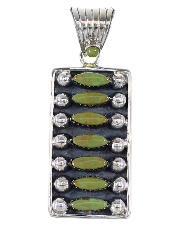 Turquoise And Sterling Silver Jewelry Pendant RX95287