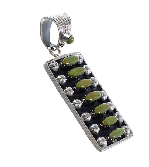 Turquoise And Sterling Silver Jewelry Pendant RX95287