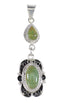 Sterling Silver And Turquoise Pendant RX95356