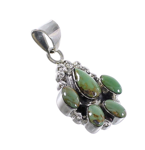 Authentic Sterling Silver Turquoise Pendant RX95364
