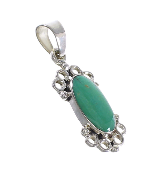 Southwest Turquoise Sterling Silver Pendant RX95383