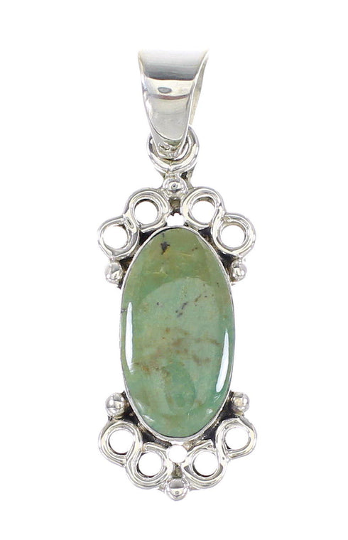 Turquoise And Genuine Sterling Silver Pendant RX95384