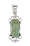Turquoise And Genuine Sterling Silver Pendant RX95384