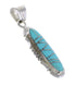 Turquoise Authenitc Sterling Silver Southwestern Pendant AX95257