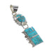 Turquoise Sterling Silver Jewelry Southwestern Pendant AX95297