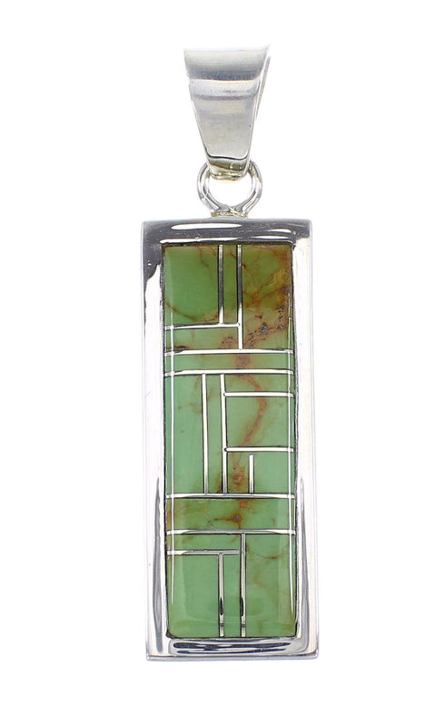 Southwestern Authentic Sterling Silver Turquoise Pendant AX95450