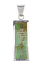 Southwestern Authentic Sterling Silver Turquoise Pendant AX95450