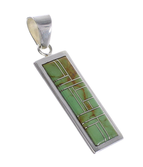 Southwestern Authentic Sterling Silver Turquoise Pendant AX95450