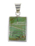Authentic Sterling Silver Turquoise Jewelry Pendant AX95455