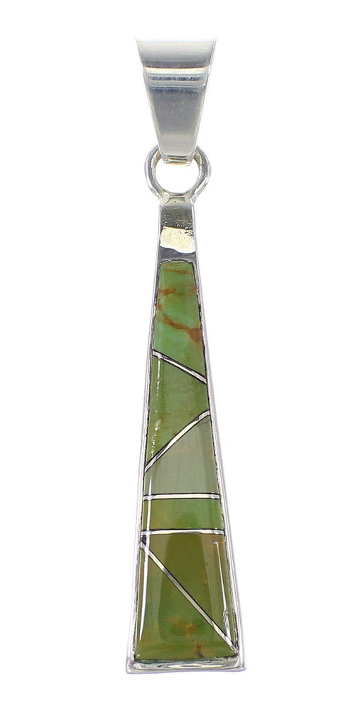 Turquoise Southwestern Jewelry Genuine Sterling Silver Pendant AX95505