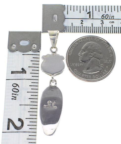 Sterling Silver Turquoise Pendant AX95511