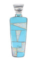 Turquoise Opal Genuine Sterling Silver Southwest Pendant RX95480