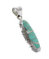 Sterling Silver Turquoise And Opal Southwest Pendant RX95509