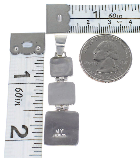 Turquoise Southwestern Sterling Silver Pendant AX96457