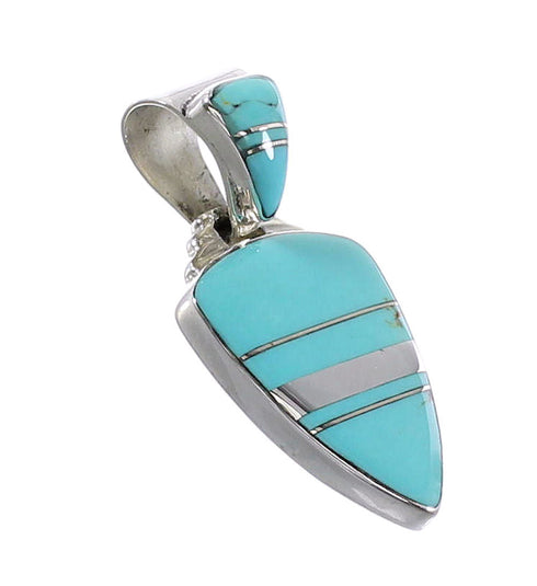 Turquoise Genuine Sterling Silver Pendant AX96475