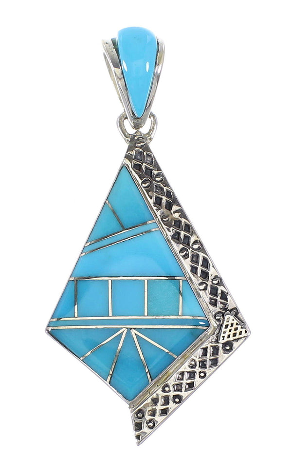Sterling Silver Turquoise Pendant AX96540