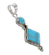 Sterling Silver Southwestern Turquoise Inlay Pendant AX96543