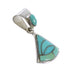 Silver Southwestern Turquoise Inlay Pendant AX96567