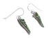 Sterling Silver Turquoise Inlay Southwestern Hook Dangle Earrings AX95836