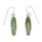 Turquoise Silver Jewelry Hook Dangle Earrings AX95860