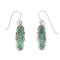 Turquoise Inlay Silver Jewelry Hook Dangle Earrings AX95864