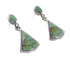 Sterling Silver Turquoise Inlay Post Dangle Earrings AX95977