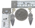 Southwest Sterling Silver Turquoise Inlay Post Dangle Earrings AX95983