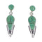 Sterling Silver Southwest Turquoise Post Dangle Earrings AX95987