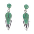 Sterling Silver Southwest Turquoise Post Dangle Earrings AX95987