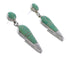 Sterling Silver Southwest Turquoise Post Dangle Earrings AX95987