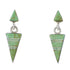 Turquoise Inlay Jewelry Silver Post Dangle Earrings AX95997