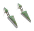 Turquoise Inlay Jewelry Silver Post Dangle Earrings AX95997