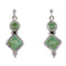 Turquoise Jewelry Genuine Sterling Silver Post Dangle Earrings AX96001