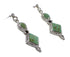 Turquoise Jewelry Genuine Sterling Silver Post Dangle Earrings AX96001