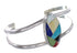 Multicolor Genuine Sterling Silver Cuff Bracelet Jewelry RX95885