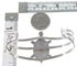 Multicolor Inlay Native American Village Design Turtle Sterling Silver Cuff Bracelet RX95895