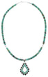 Turquoise Southwest Genuine Sterling Silver Necklace Set AX96118
