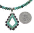 Turquoise Southwest Genuine Sterling Silver Necklace Set AX96118