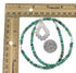 Turquoise Southwest Genuine Sterling Silver Necklace Set AX96118