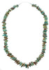 Kingman Turquoise Sterling Silver Bead Necklace AX96139
