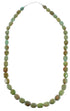 Kingman Turquoise Genuine Sterling Silver Southwestern Bead Necklace AX96150