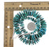 Turquoise Navajo Silver Jewelry Bead Necklace AX96502