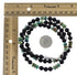 Navajo Sterling Silver Onyx Turquoise Bead Necklace RX96120