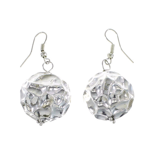 Genuine Light Weight Sterling Silver Hook Dangle Earrings RX96575