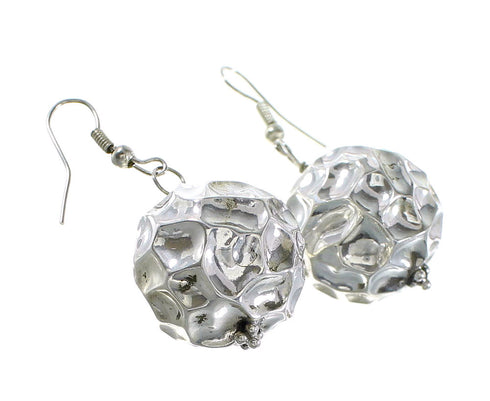 Genuine Light Weight Sterling Silver Hook Dangle Earrings RX96575