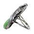 Authentic Sterling Silver Navajo Gaspeite Leaf Ring Size 5-3/4 RX118118