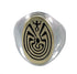 Navajo 14 Karat Gold Silver Man In The Maze Calvin Peterson Ring Size 12-1/4 JX127572